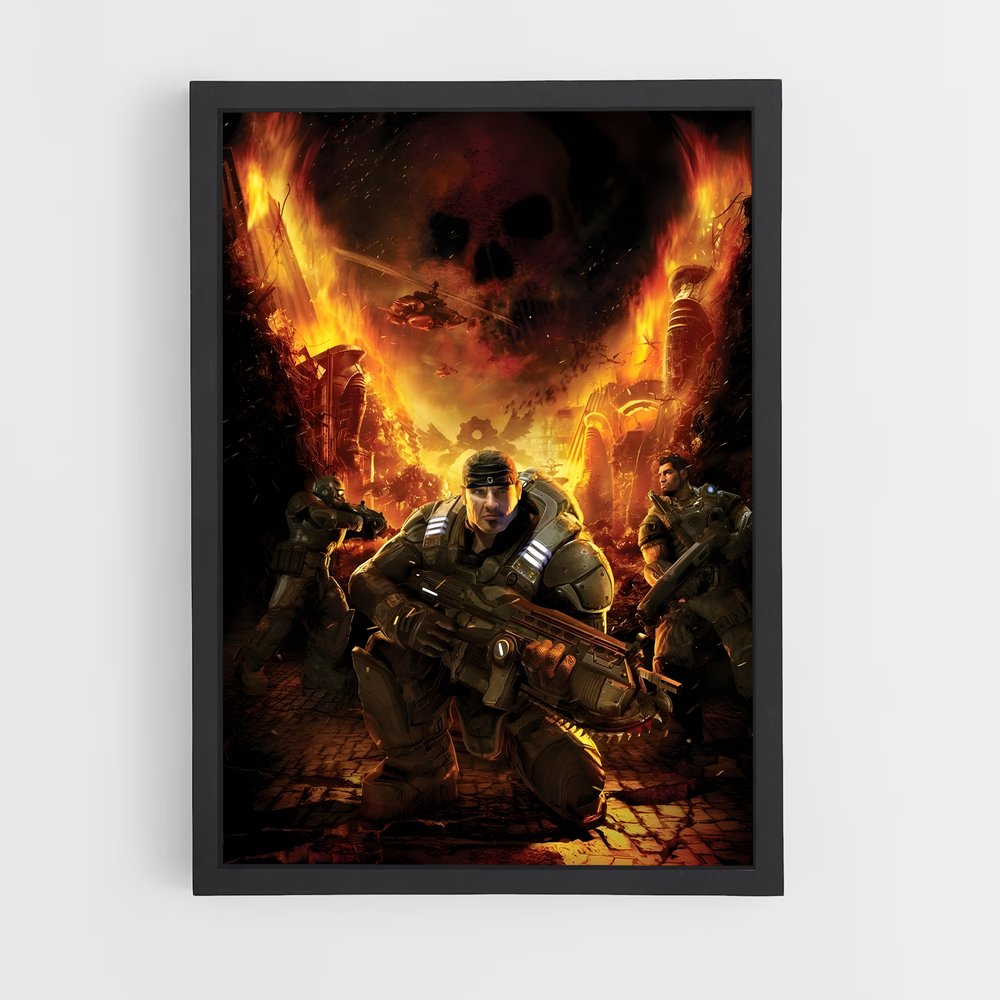 Poster Halo Wars: Heroes Unleashed – affiche Gears of war (vue 2)
